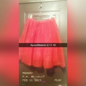 Hell's Door Red Tulle Skirt